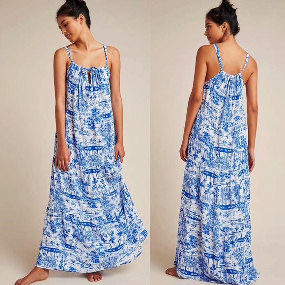 Anthropologie Jasmine Tiered Cover-Up Dress